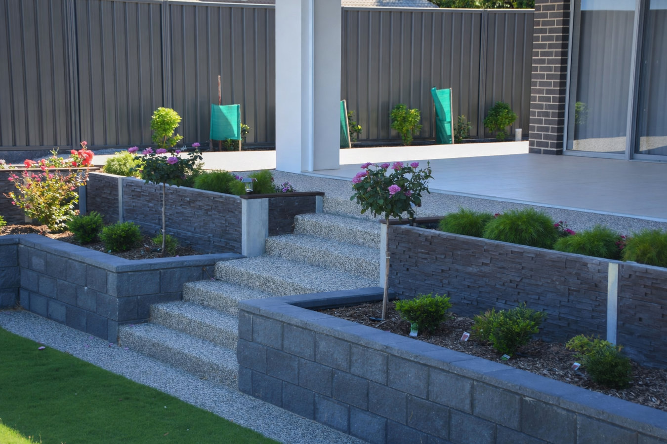 Concrete retaining walls in Newton, MA
