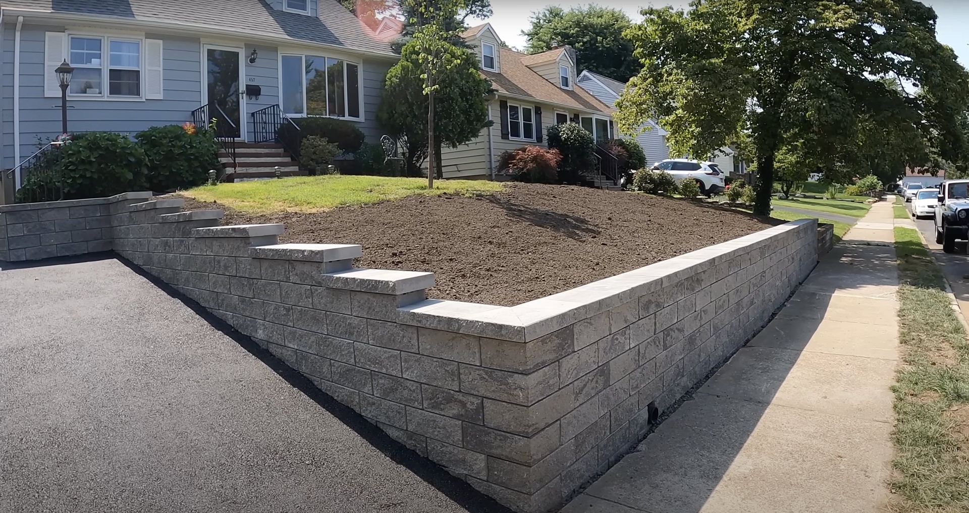 Professional concrete construction project showing quality workmanship